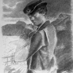 A fine example of a wartime Geoffrey Bagley pencil study of a Wren.
