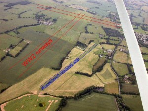 Warbirds Air Strip and site of World War Two Runways
