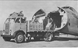 Loading a Bristol Freighter at Lydd Airport
